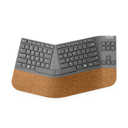 Ergonomický design klávesnice Lenovo Go Wireless Split Keyboard